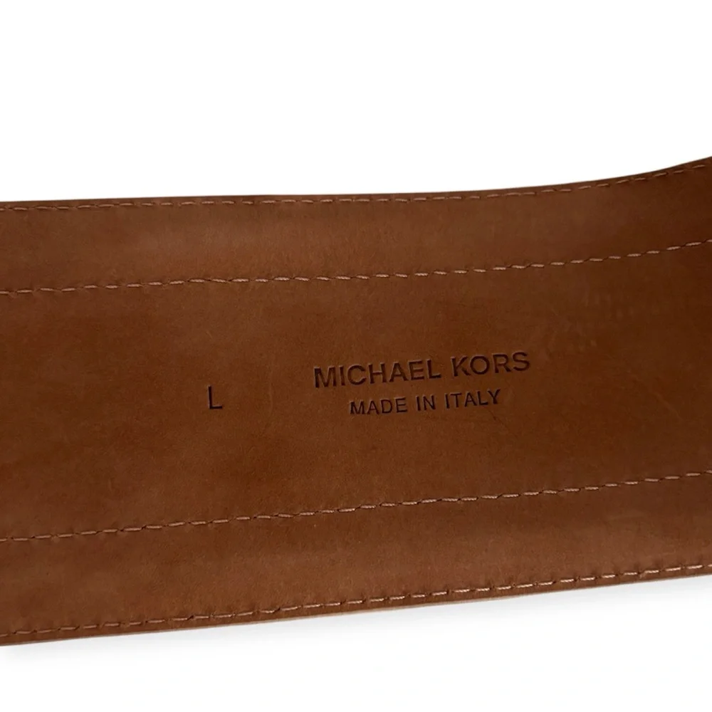 Michael Kors Leather Wide Belt Large